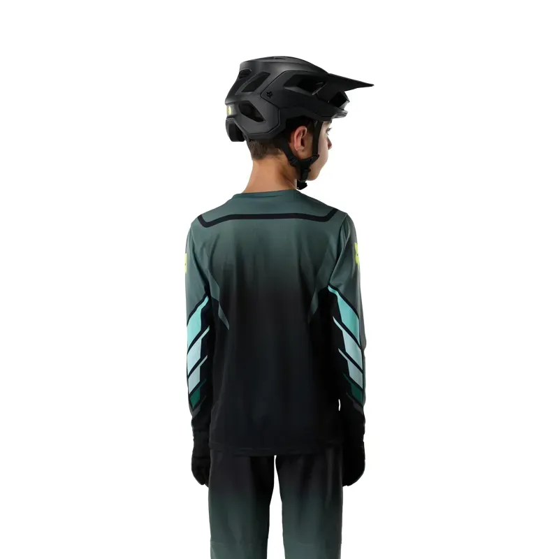 Fox Youth Ranger Foundry Long Sleeve Jersey in Sage Green-3
